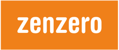 Zenzero Logo Orange with White Font - Small